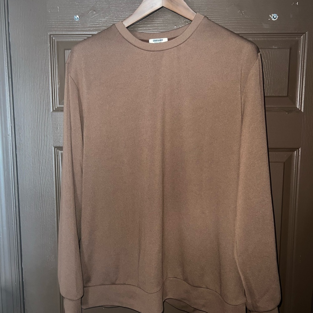 Coofandy Tan Sweater XL